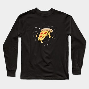 pizza slice cartoon Long Sleeve T-Shirt